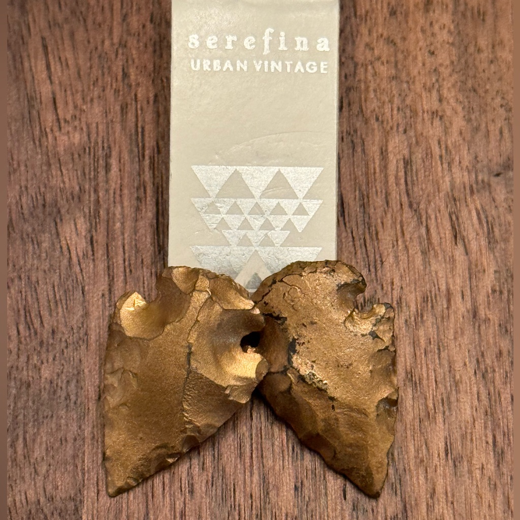 Serefina Urban Vintage Rustic Arrowhead Stud Earrings Nwt 23$